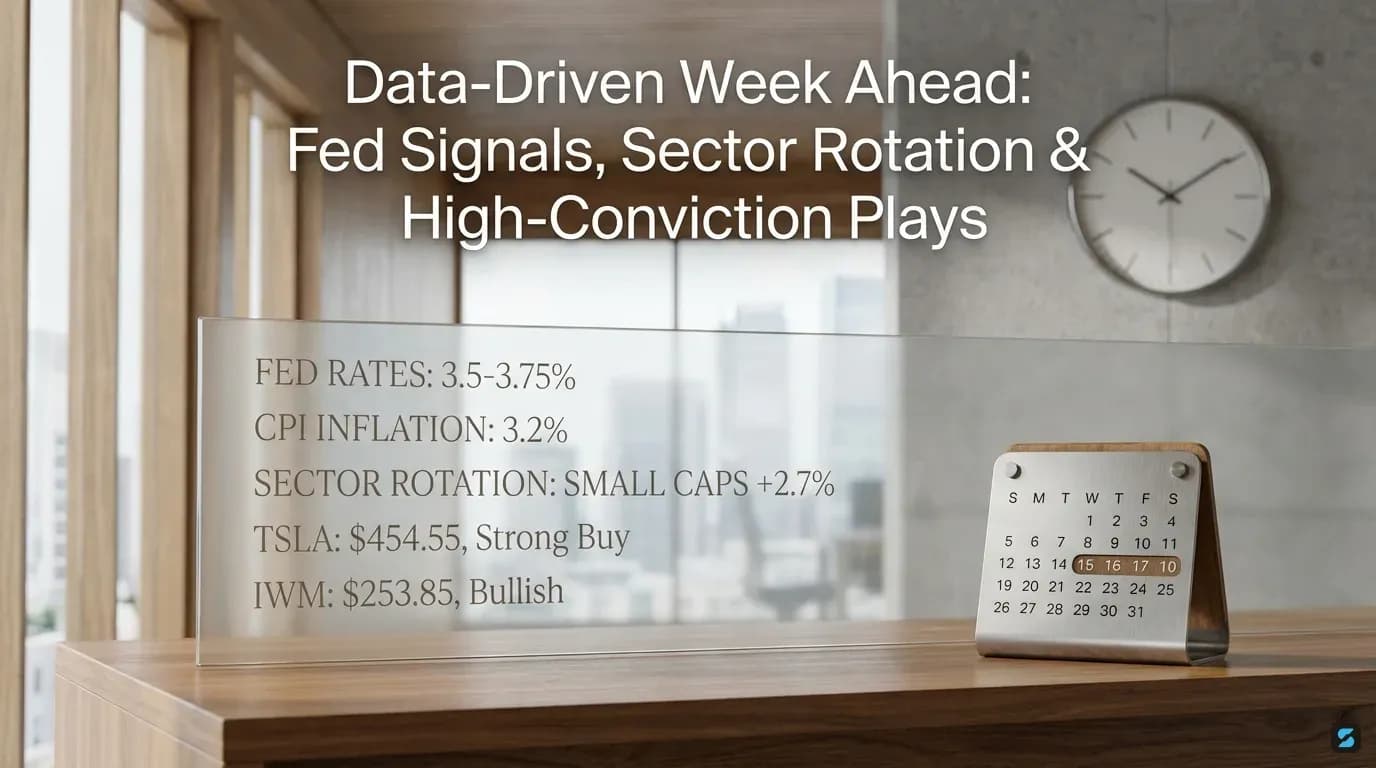 Data-Driven Week Ahead: Fed Signals, Sector Rotation & High-Conviction Plays