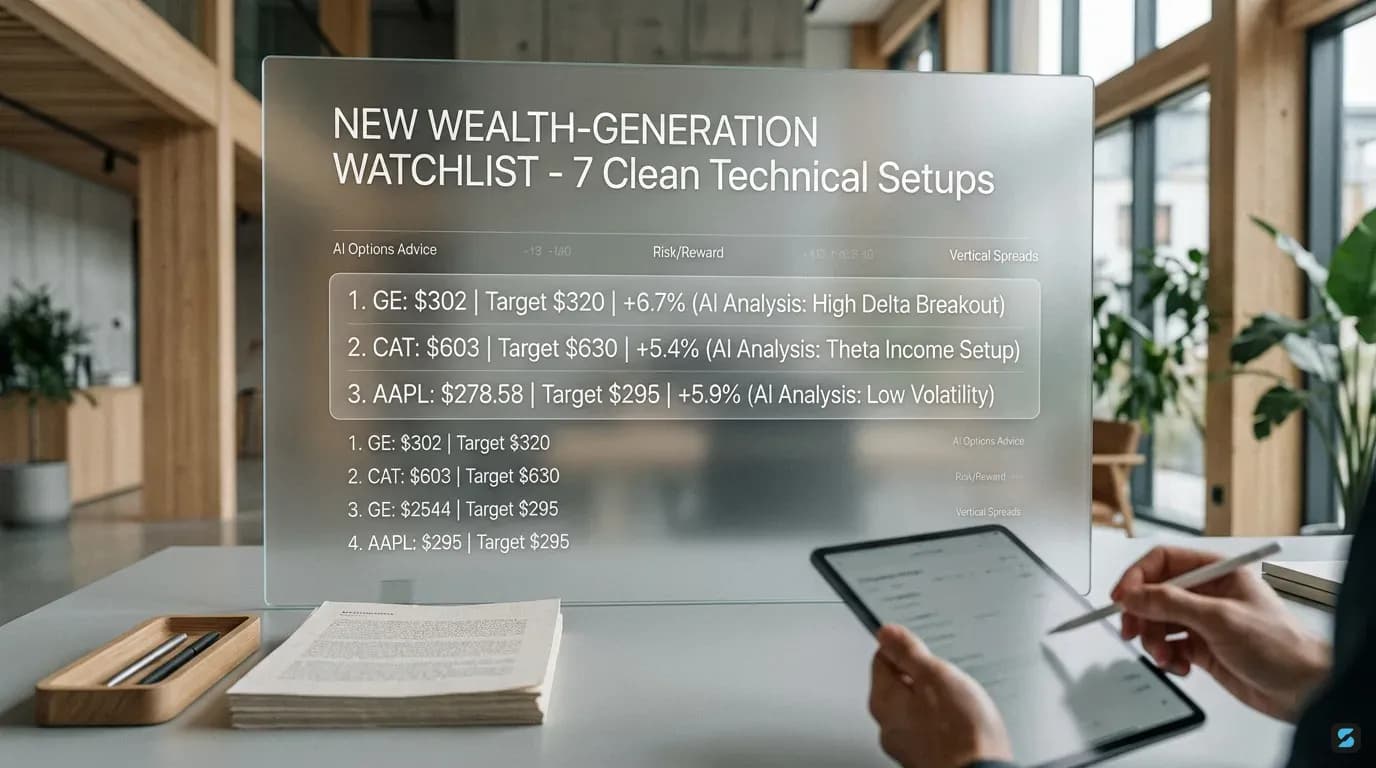 NEW WEALTH-GENERATION WATCHLIST - 7 Clean Technical Setups