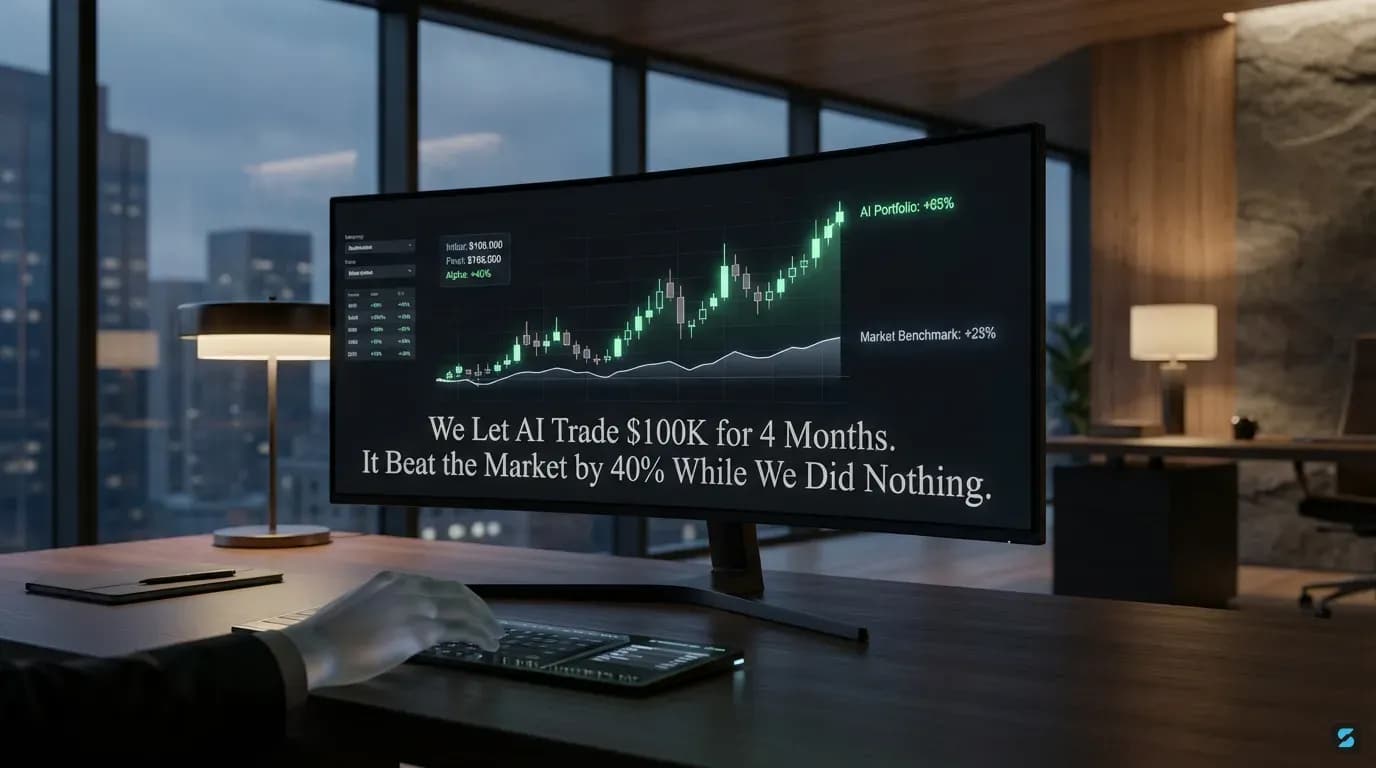 We Let AI Trade $100K for 4 Months. It Beat the Market by 40% While We Did Nothing.